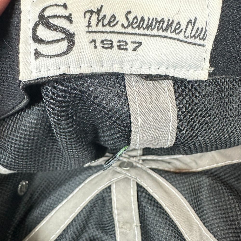 The Seawane Club Baseball Cap Men's L/XL A-Flex Gray Polyester Embroidered - Picture 7 of 10